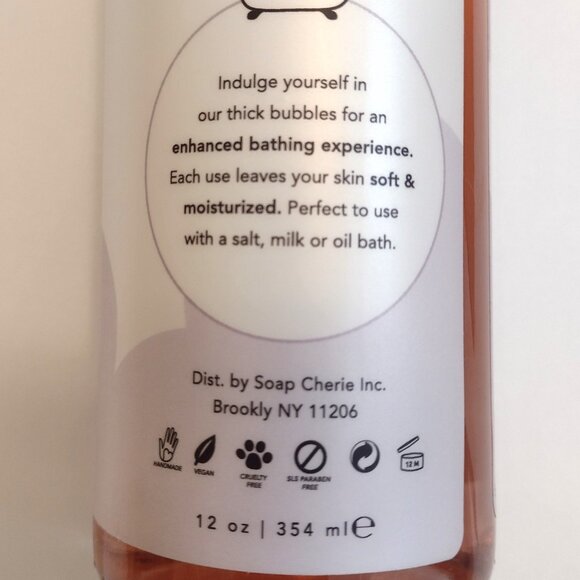 BUBBLE BATH RELAXATION by SOAP CHERIE (NEW-UNOPENED) HANDMADE in Brooklyn (12oz) - Picture 2 of 4